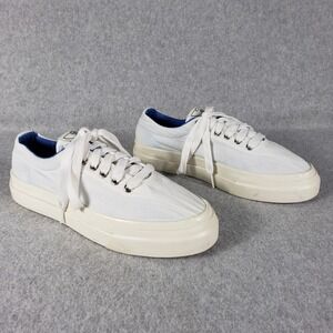 SWC Stepney Workers Club Low Top Canvas Sneakers White Blue men 9-9.5 W 1.5-12